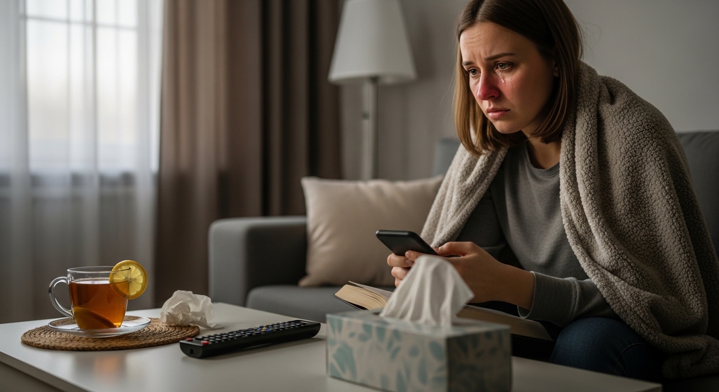 орви у девушки