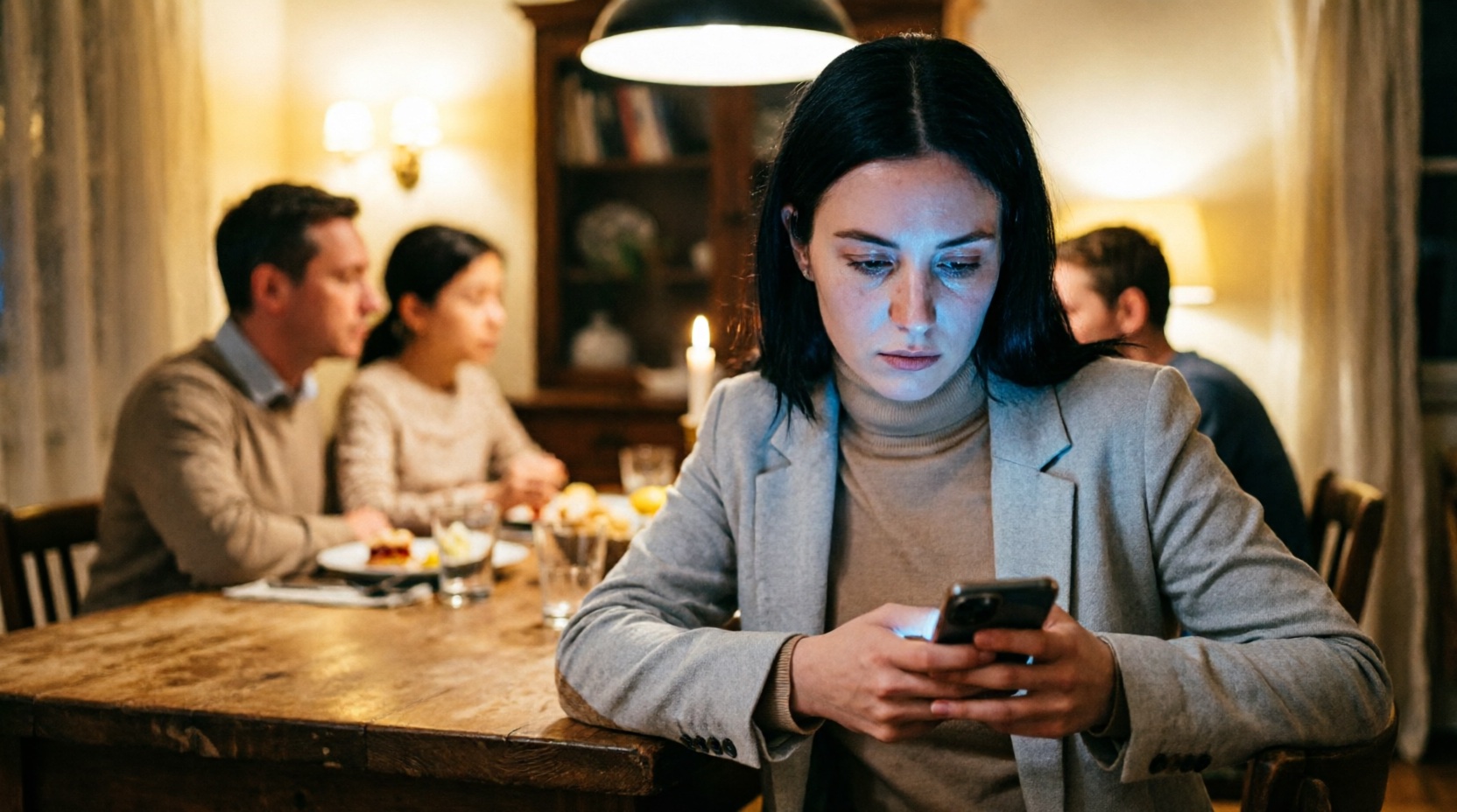 девушка в телефоне